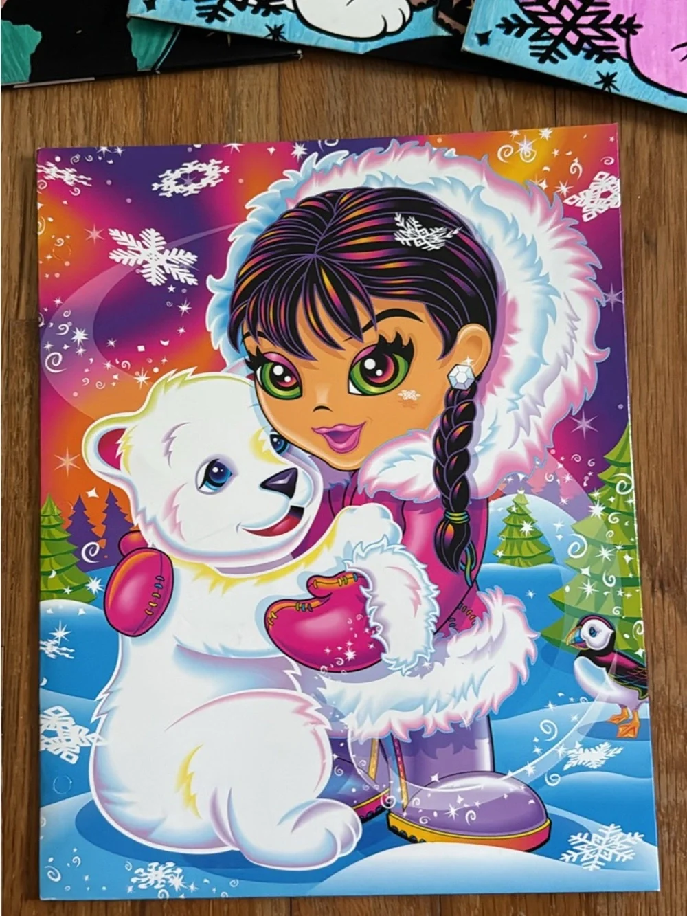 4 Lisa Frank Vintage Anana Eskimo & Terra Linda Two Pocket Folders